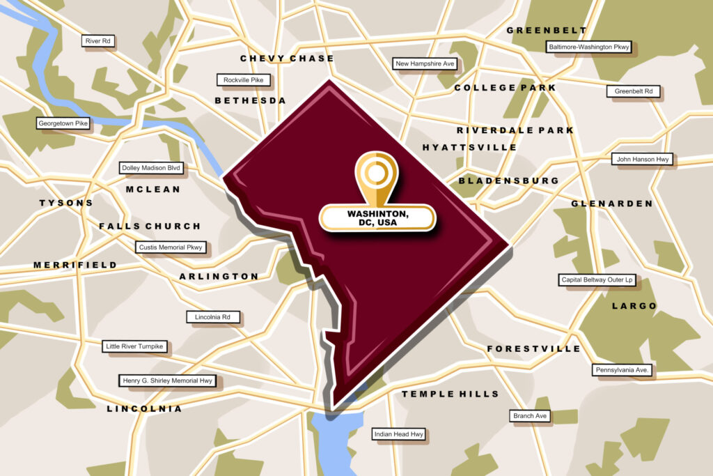 Map Infographics of the Condos for Sale in DC Metro Area, WA Community Guide Page