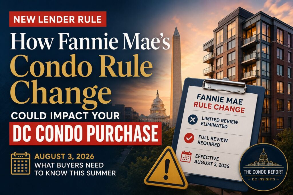 DC condo financing 2026 — Fannie Mae Limited Review rule change guide | dcmetrocondos.com